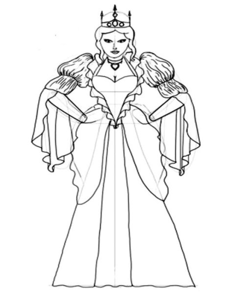 Нарисовать царицу