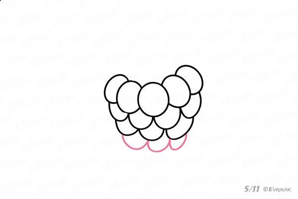 Малина для срисовки