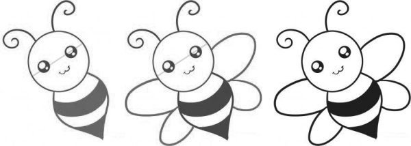 Пчела контур