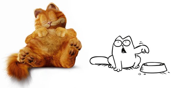 Гарфилд нарисовать