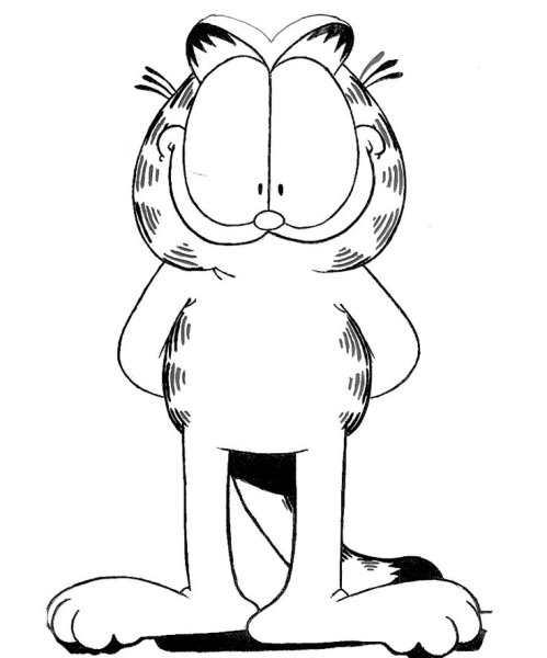Рисунки Гарфилда для срисовки