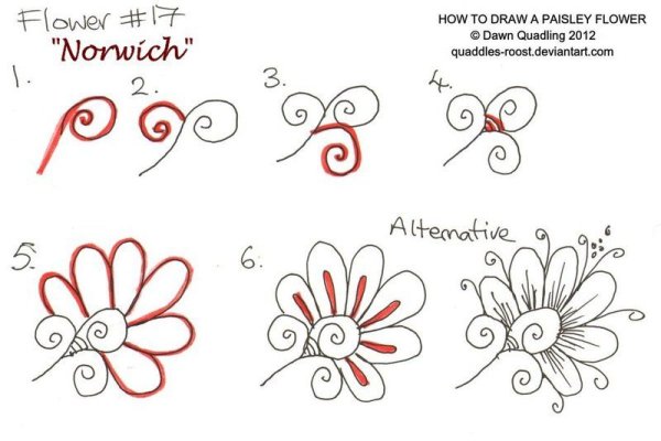 Узоры поэтапно