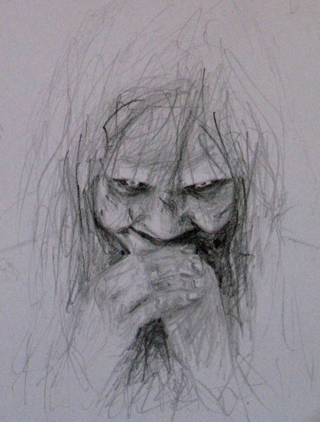 Пугающие рисунки карандашом