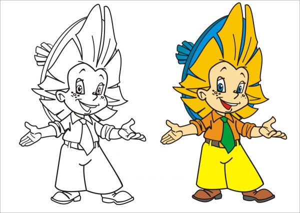 Незнайка карандашом