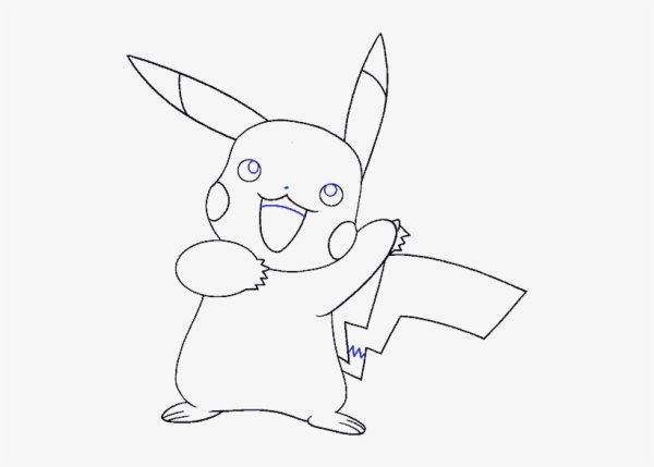 Лёгкие рисунки Пикачу