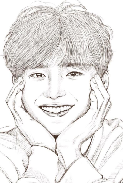 Baekhyun EXO рисунок