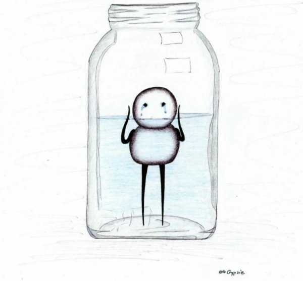 Рисунки для срисовки грустные