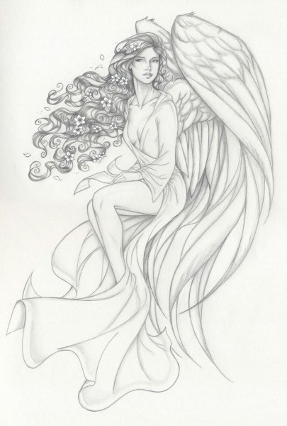 Мистические существа карандашом