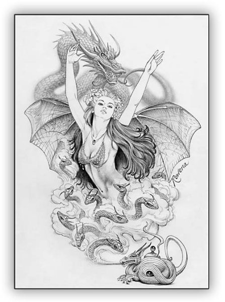 Рисунки карандашом фэнтези