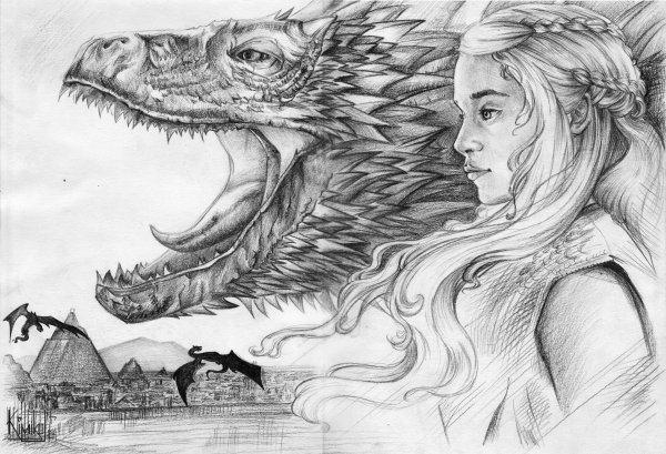 Фэнтези картины карандашом