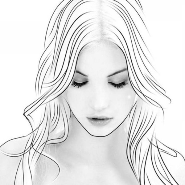 Нарисовать лицо девушки