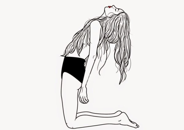 Рисунки карандашом для срисовки девушки