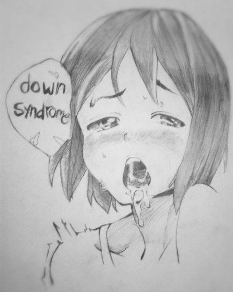 Ахегао карандашом