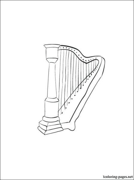 Арфа рисунок