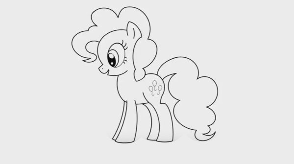 Пинки Пай для рисования