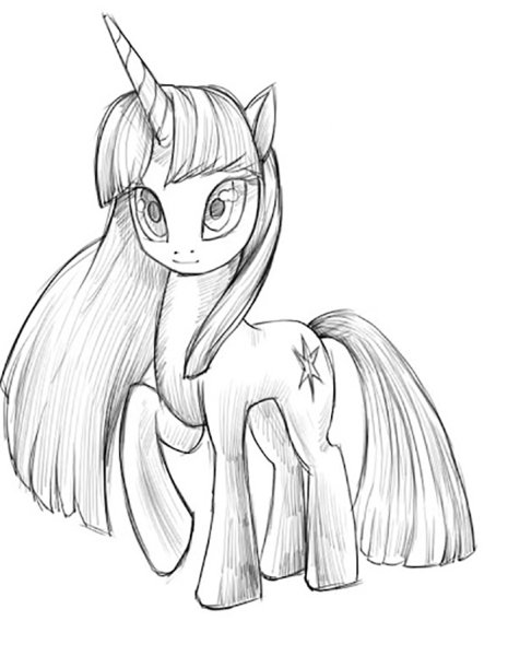 Пони для срисовки красивые