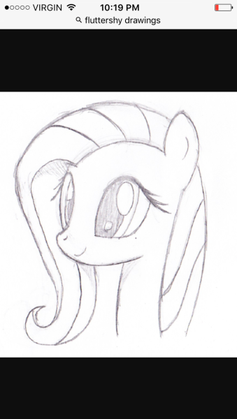 Рисунки пони для срисовки карандашом