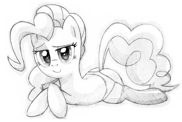 Рисунки пони для срисовки карандашом