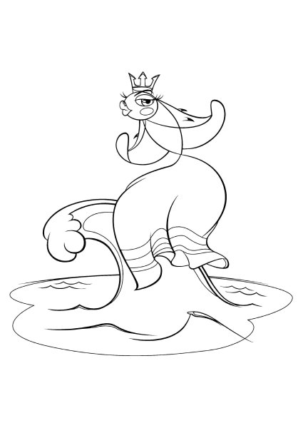 Раскраска сказки Пушкина для детей