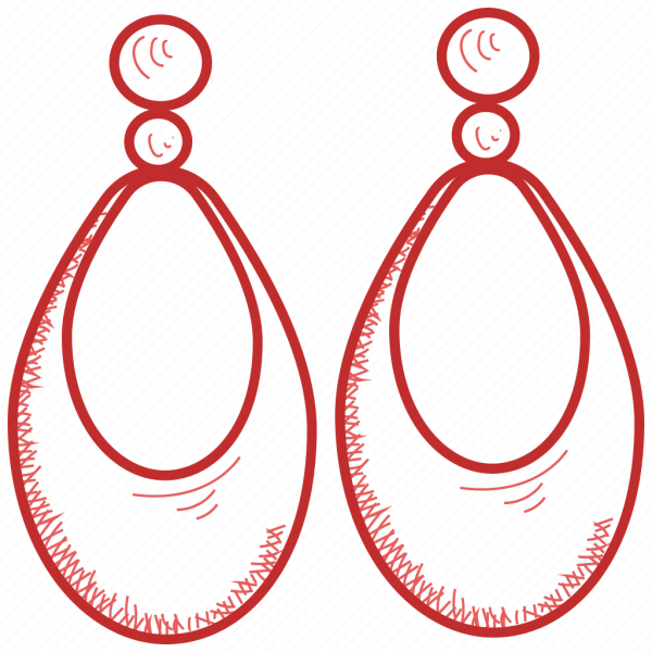 Нарисовать серьги