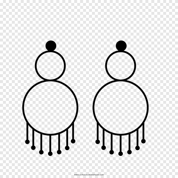 Серьги раскраска для детей