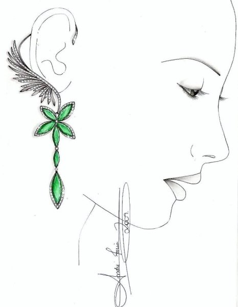 Эскизы сережек