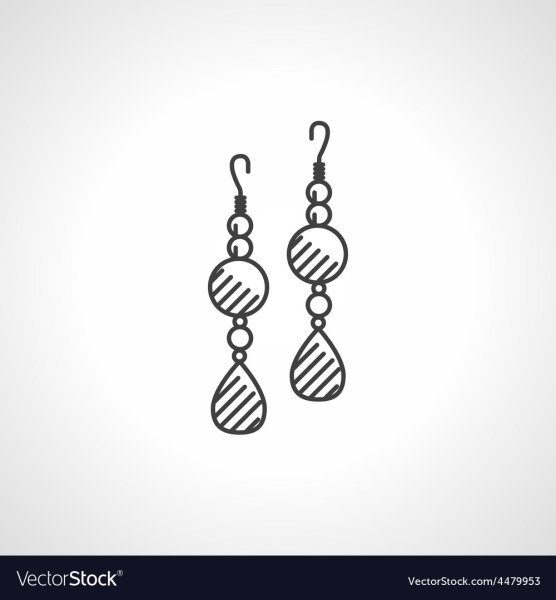 Серьги для срисовки