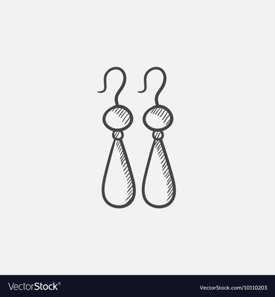 Скетч серьги