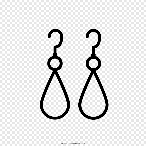 Серьги карандашом