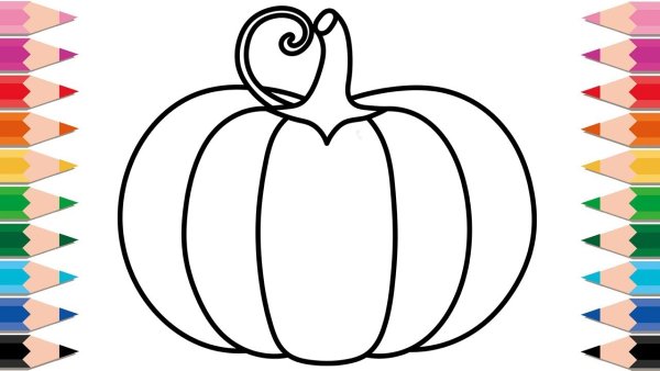 Рисование с детьми тыква