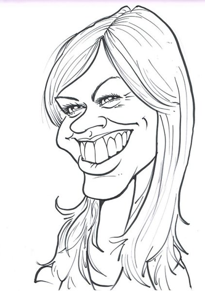 Карикатура лица человека