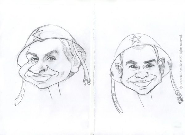 Сатирические образы человека карандашом