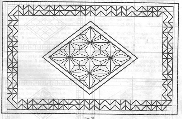 Узоры для вырезания по дереву геометрической резьбы