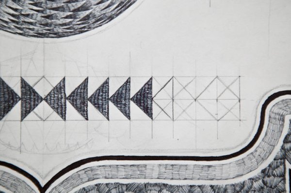 Коврик карандашом