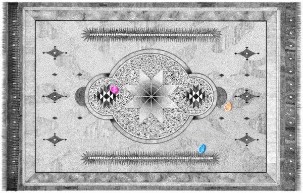 Ковер карандашом