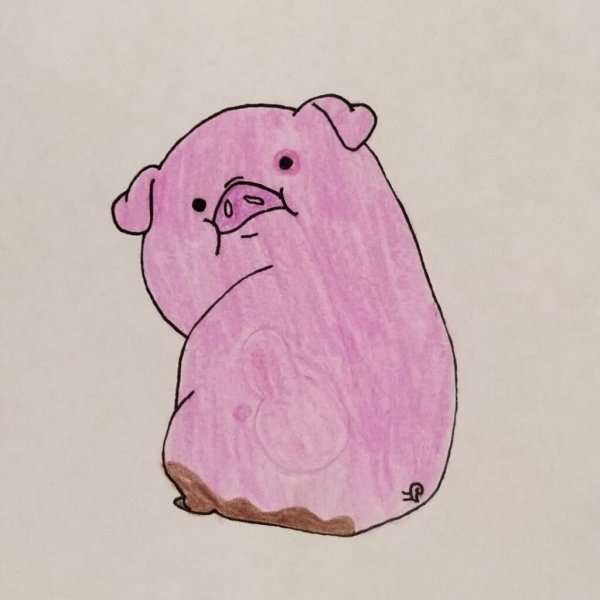 Гравити Фолз для срисовки Пухля