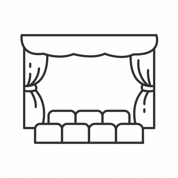 Эскиз рисунка на тему кинематография