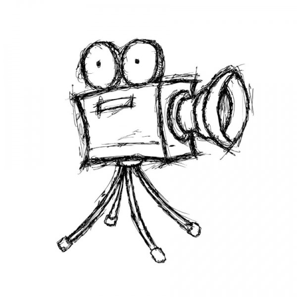 Кинохлопушка нарисованная