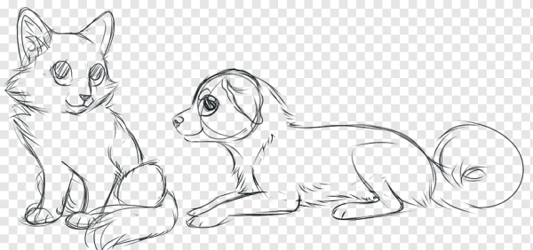 Рисовать кошку и собаку