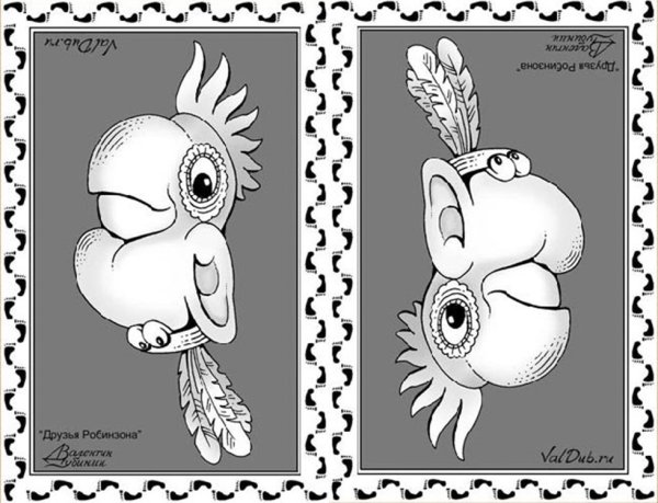 Картинка перевертыш раскраска