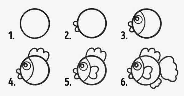 Пошаговое рисование для малышей