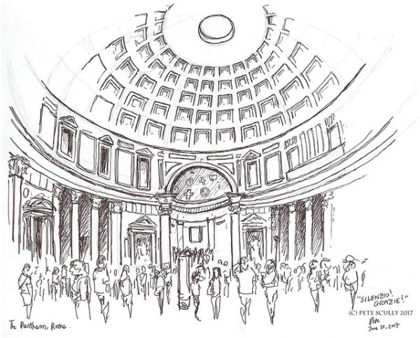 Пантеон карандашом