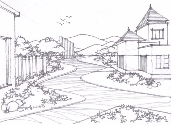 Природа и архитектура раскраска