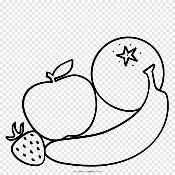 Трафарет фрукты для рисования