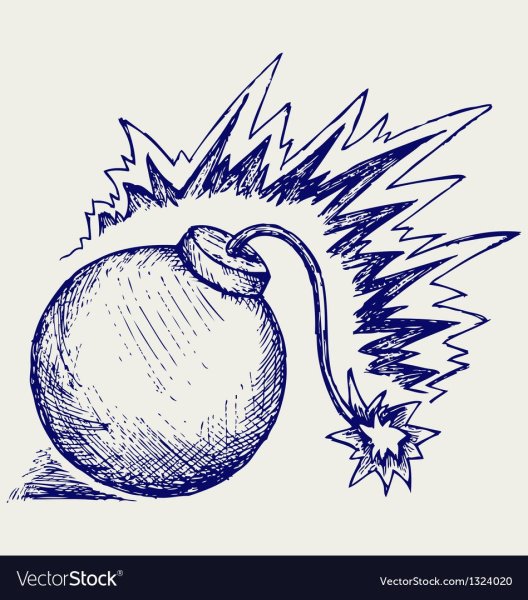 Взрыв гранаты нарисовать