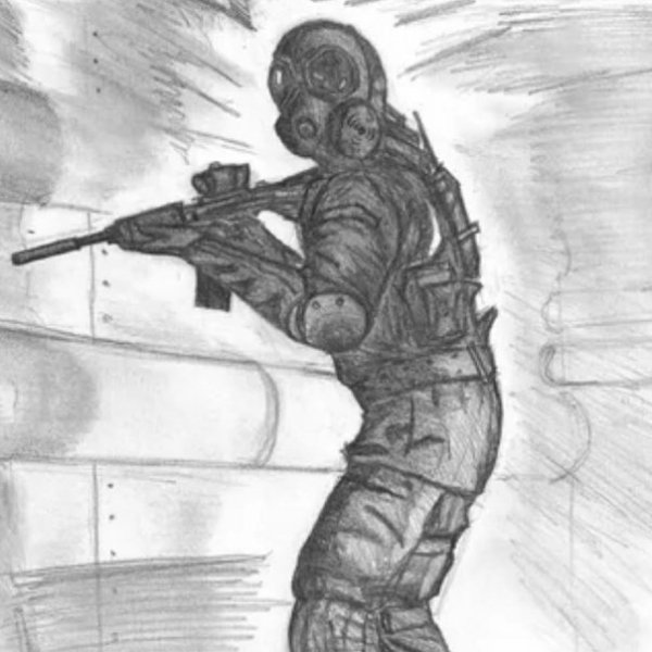 Сталкер рисунки карандашом