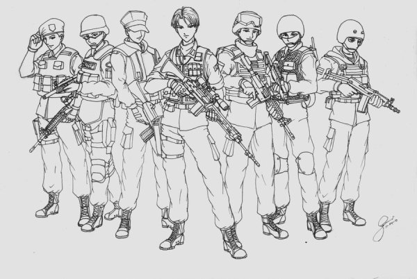 Спецназовец карандашом