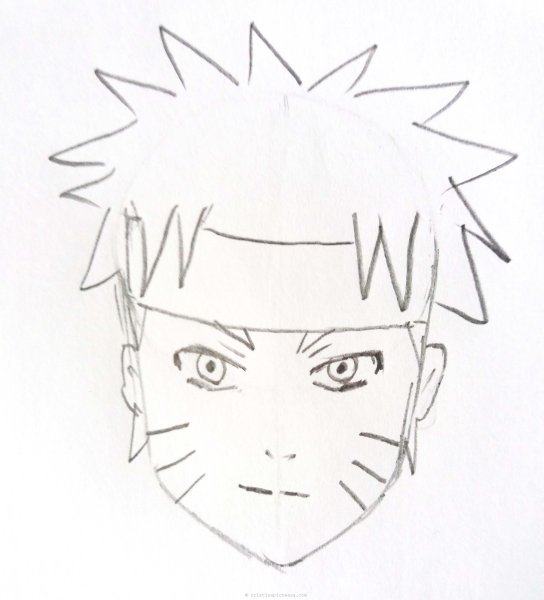 Аниме рисовка Наруто