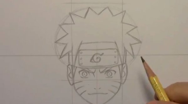 Наруто пошагово карандашом для начинающих