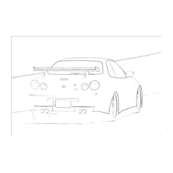 Рисунок Ниссан ГТР 34